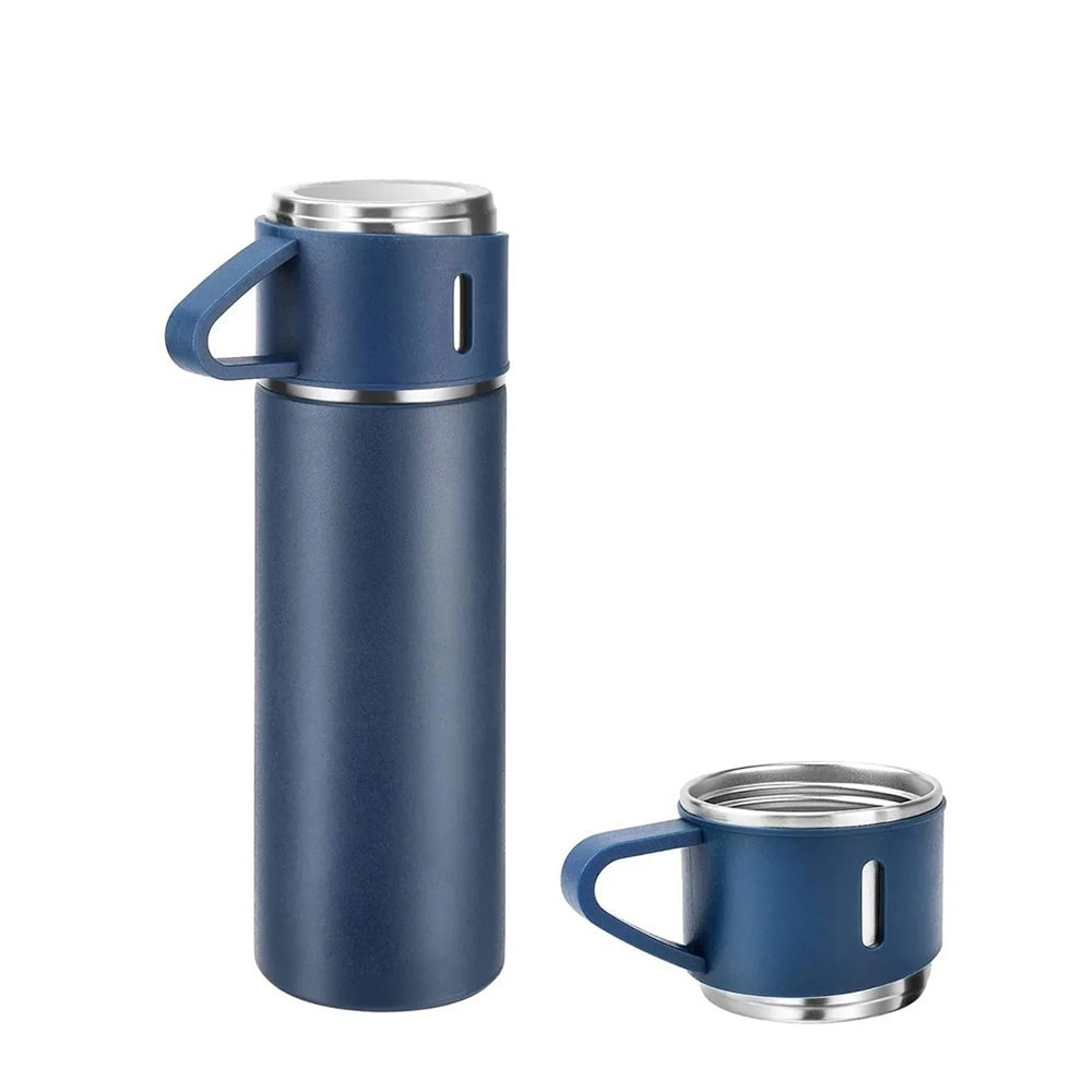 TERMO CON TAZAS DE ACERO INOXIDABLE 500 ML